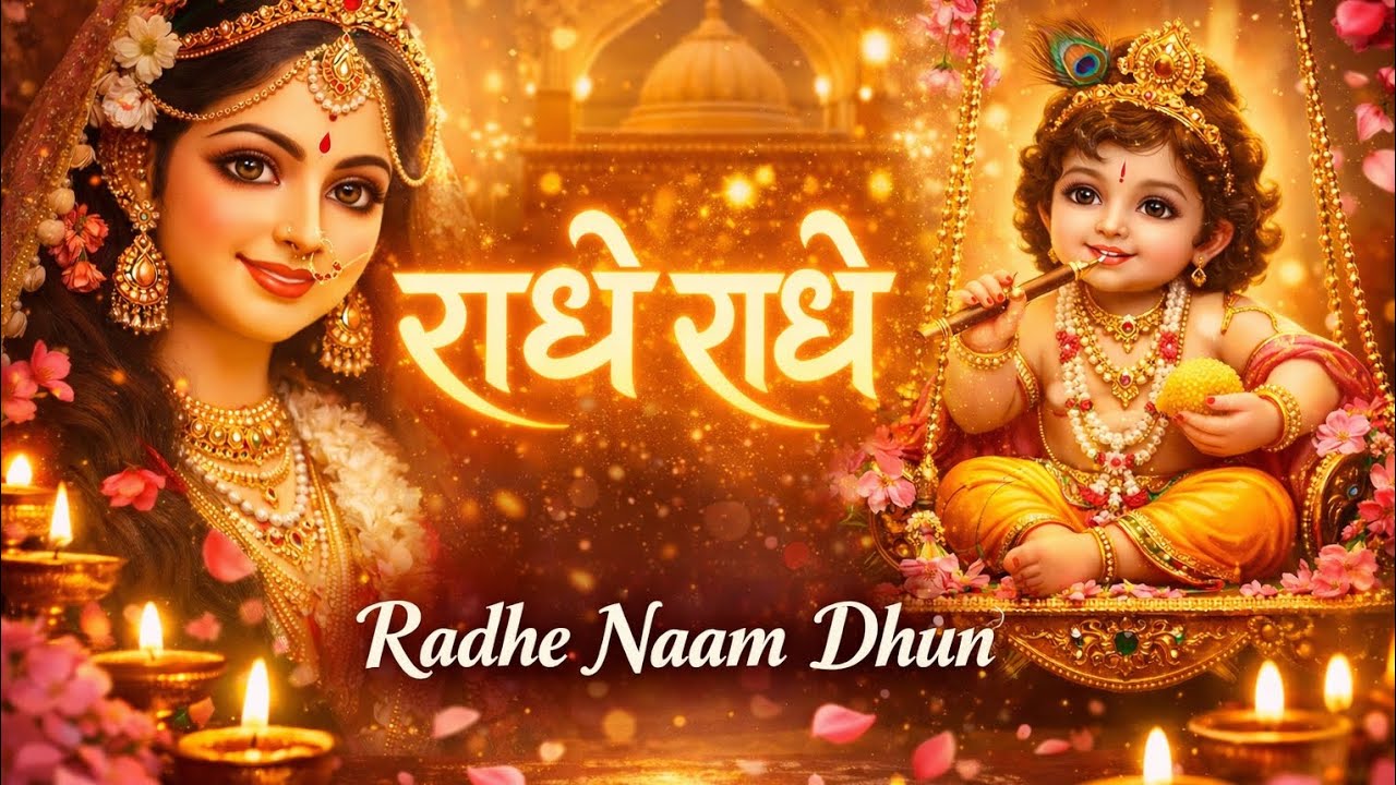 #राधा नाम धुन 🦚#radhe krishna bhajan #latest bhajan 2026
