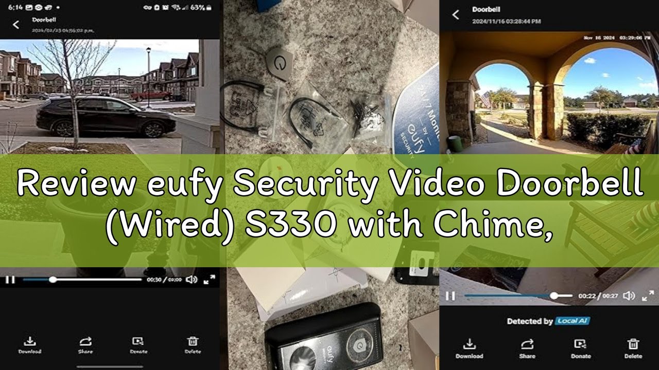 Review eufy Security Video Doorbell (Wired) S330 with Chime, Dual Cam, Delivery Guard, Security Came