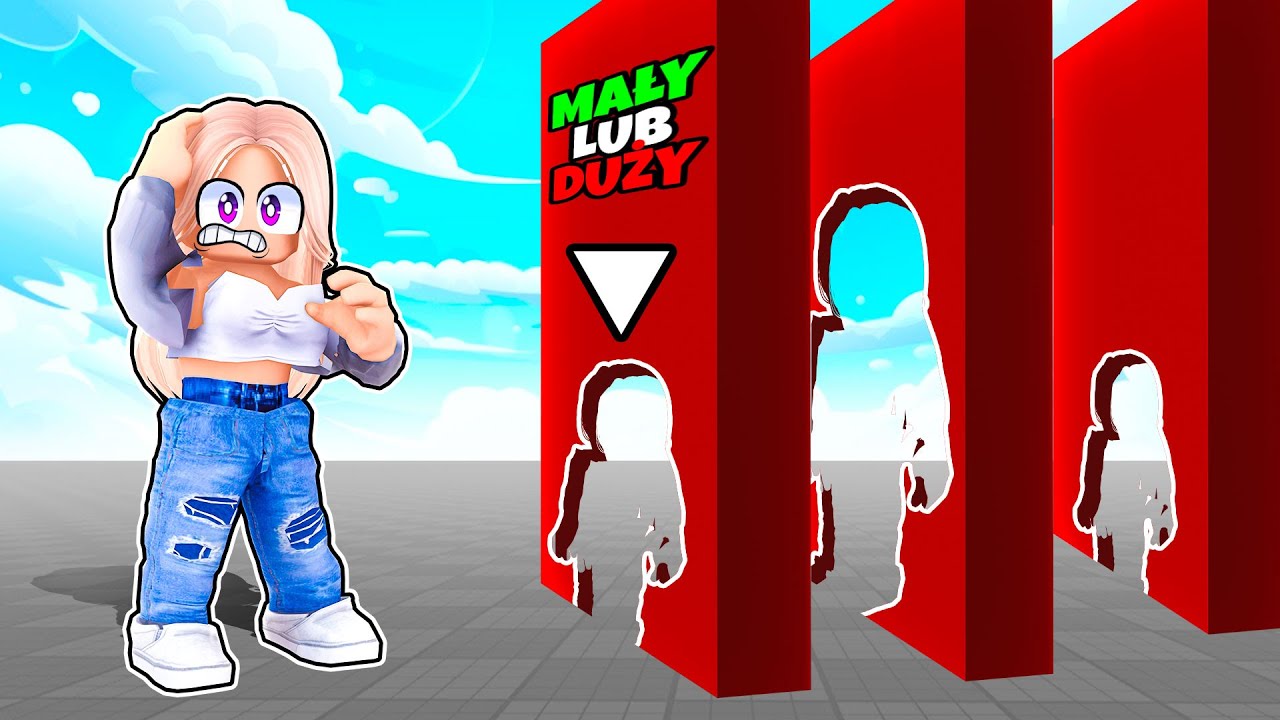 MUSZĘ ZMIENIAĆ WIELKOŚĆ, BY PRZETRWAĆ w ROBLOX! (Easy Grow Obby)