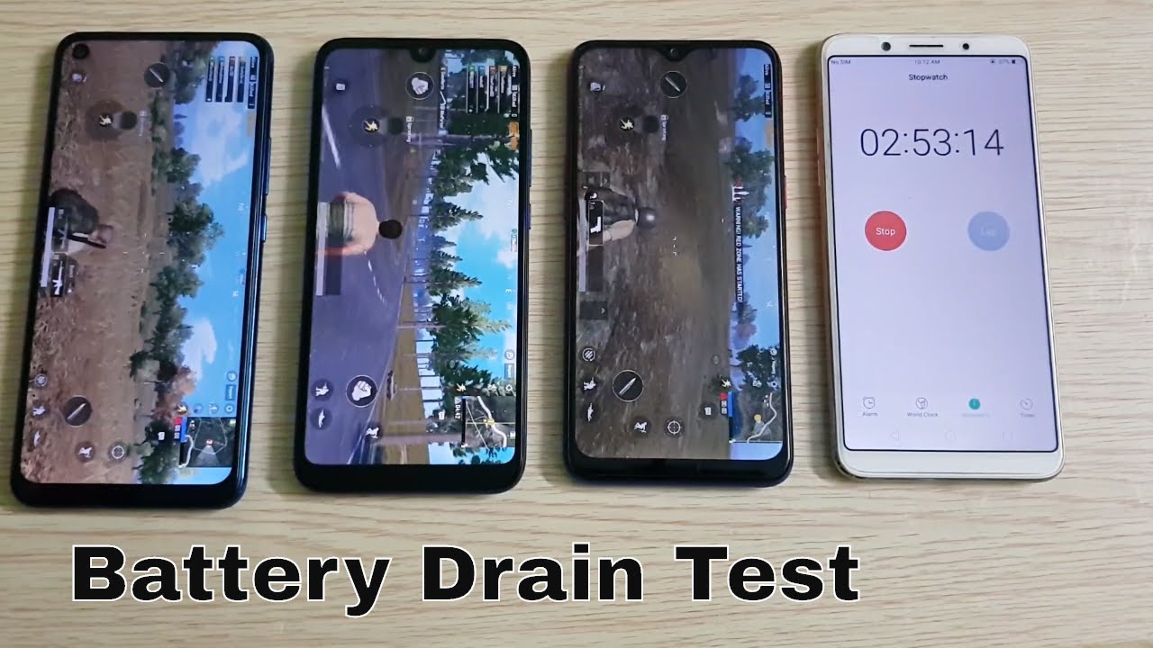 Infinix S5 vs Redmi 7 vs Realme 3i Battery Drain Test