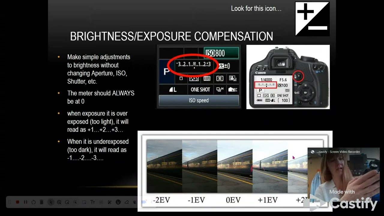 Brightness/Exposure Compensation -Program Mode
