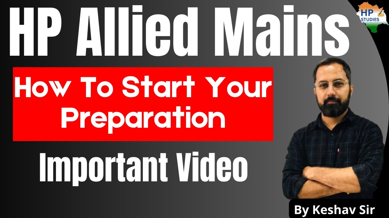 HP Allied Mains | How to Start your Preparation #hpallied #mains #hppsc