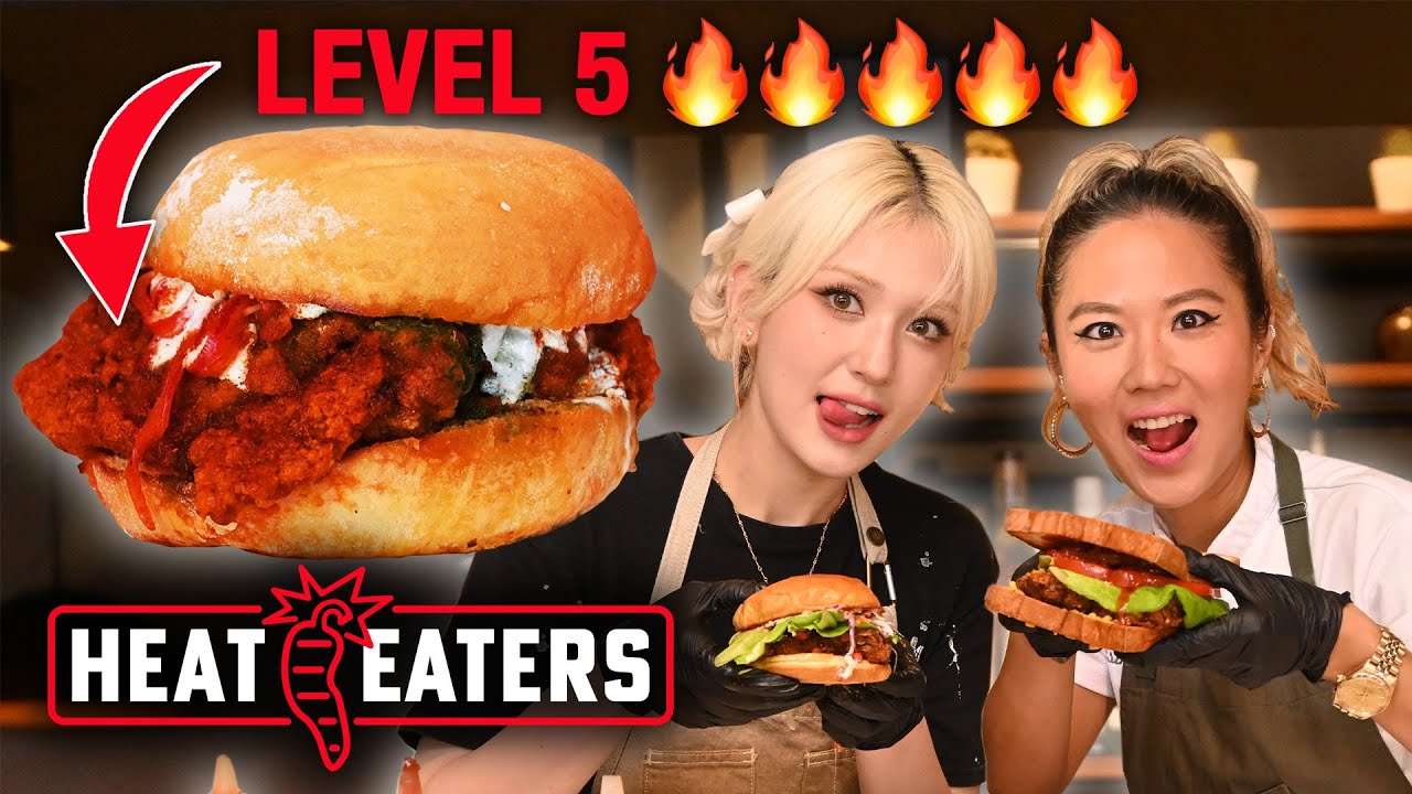 JEON SOMI Kitchen Takeover + Rating NYC's SPICIEST Chicken Sandwiches! | Heat Eaters