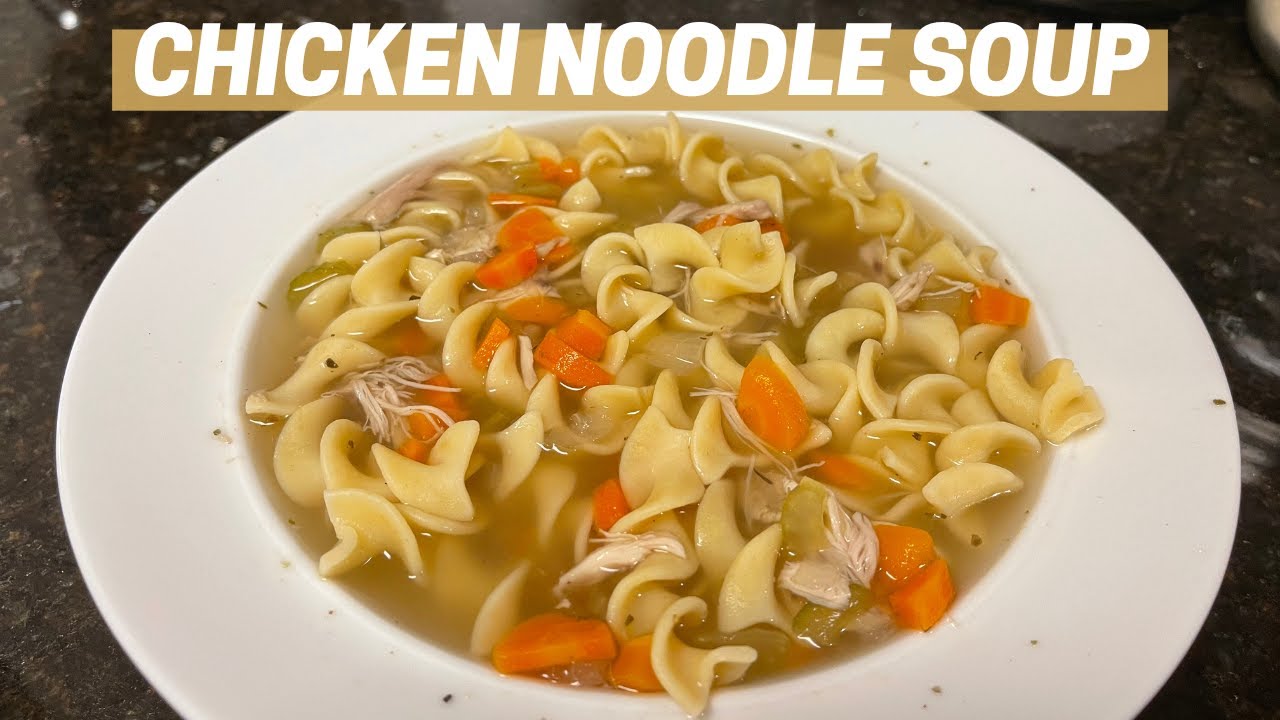 CHICKEN NOODLE SOUP RECIPE | Using Leftover Rotisserie Chicken