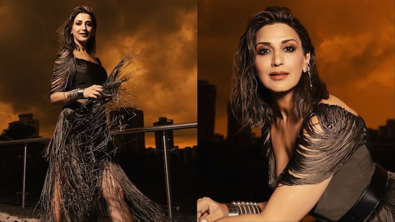 Sonali Bendres Fringe Dress And Bronzed Glam Look Is A Major Fashion Serve