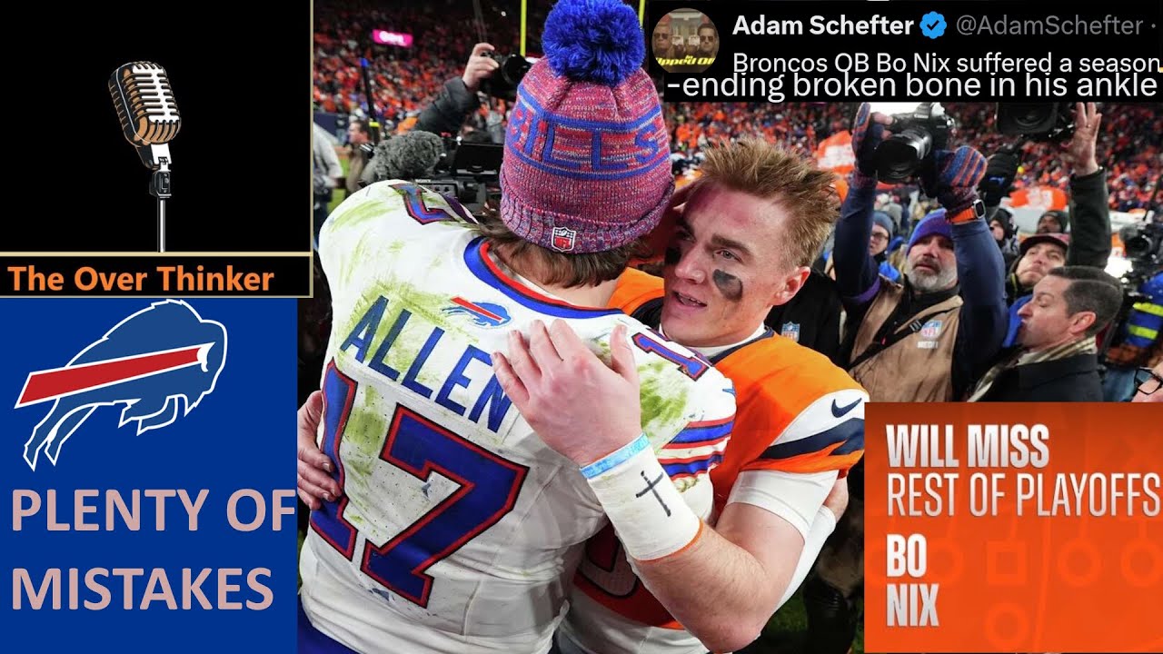 Bo Nix Broke his ankle. Broncos defeat Bills playoff reaction