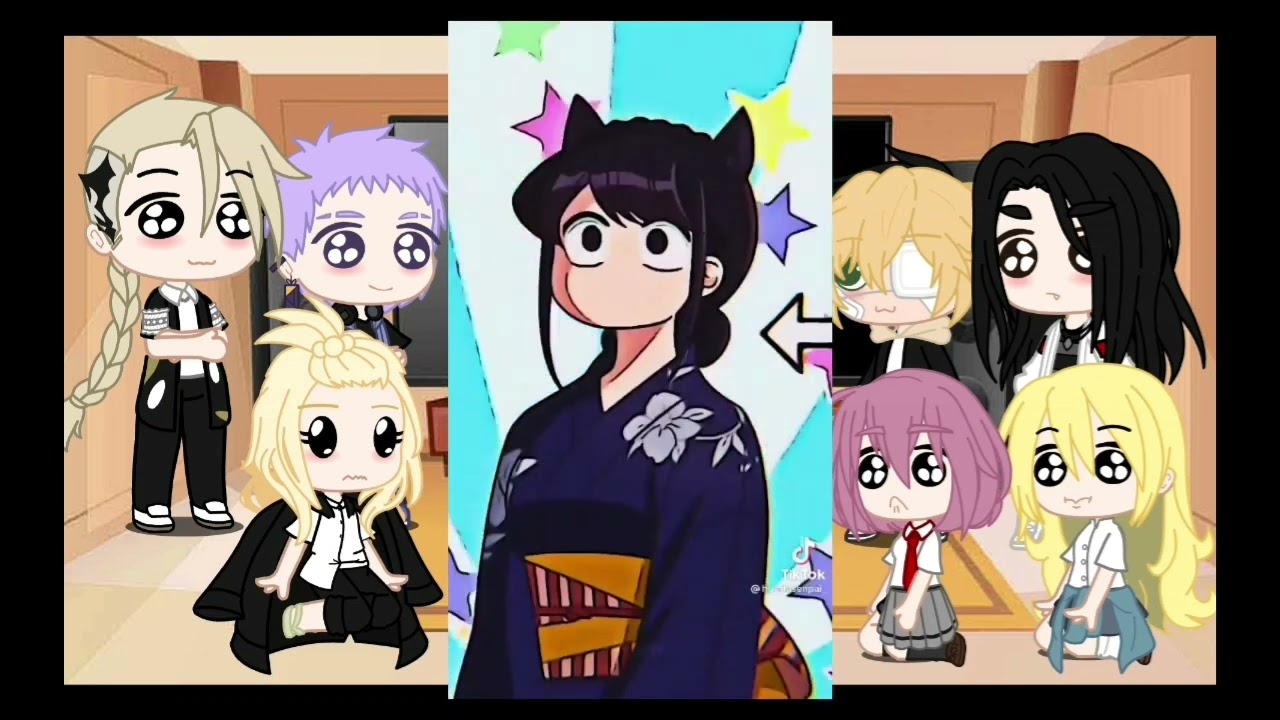 TR react to Takemichi as Komi San |Takemichi Fem AU| Part 1/1 |