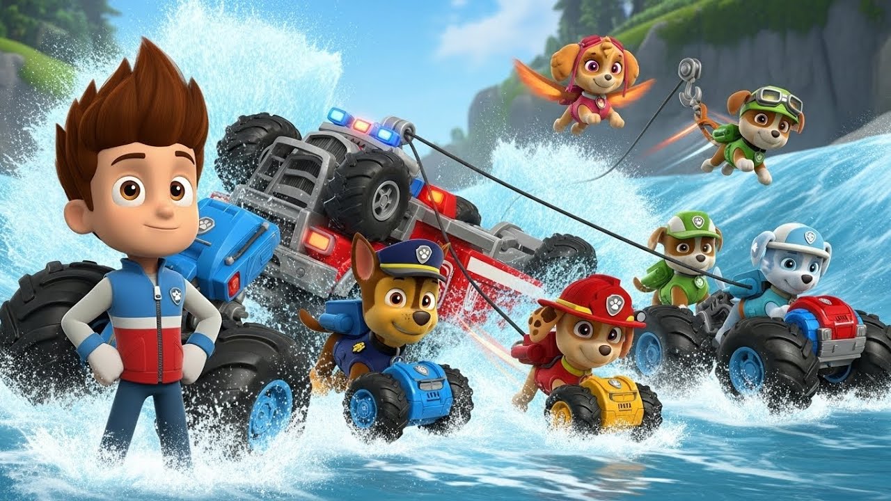 PAW Patrol: Rescue Wheels – The River Rapids Rollover! 🌊🚙 | Water Rescue with Monster Wheels!