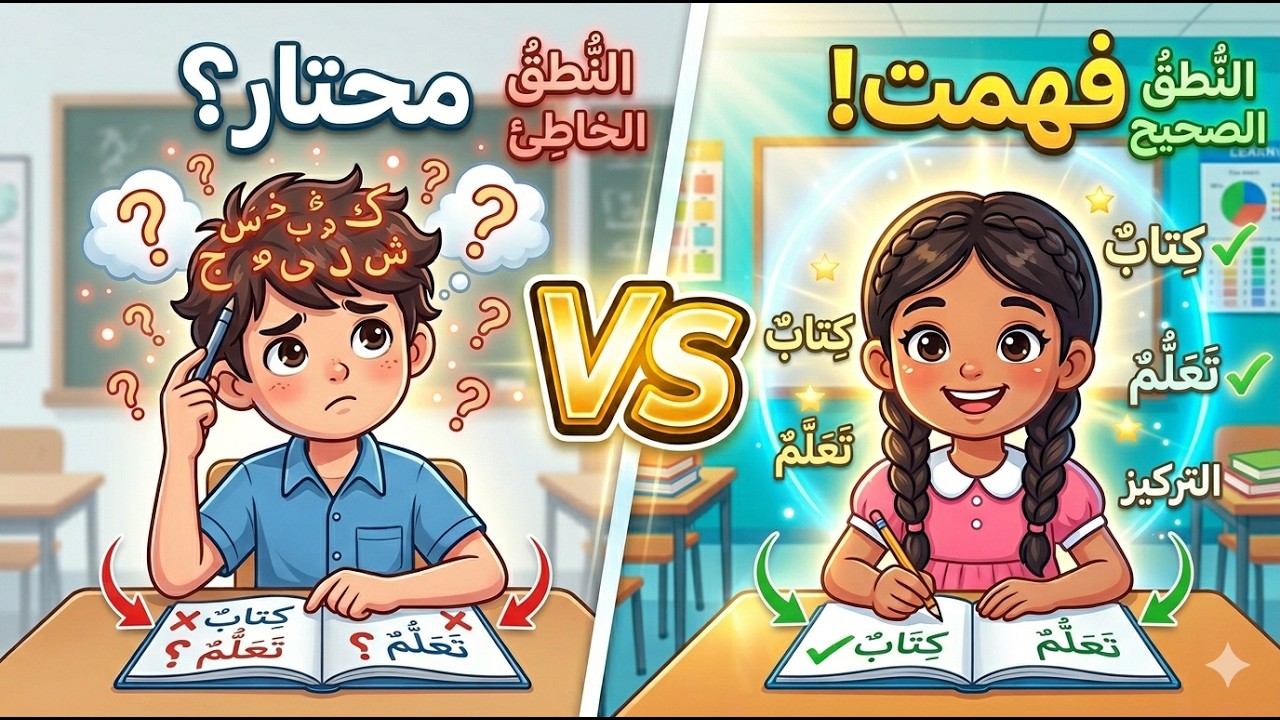Lesson 2 : Arabic Short Vowels (Ḥarakāt) Explained | Fatha Kasra Damma 