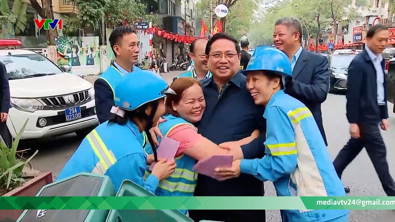 Bản tin trưa 15/02: Thủ tướng Phạm Minh Chính chúc Tết công nhân vệ sinh môi trường tại Hà Nội | VTV
