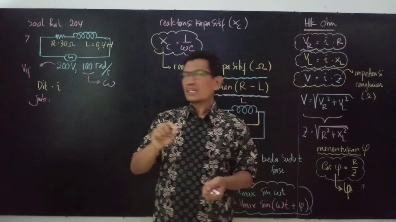 RANGKAIAN C DAN RANGKAIAN R-L | Tegangan dan Arus Bolak Balik #2 _ Fisika Kelas 12