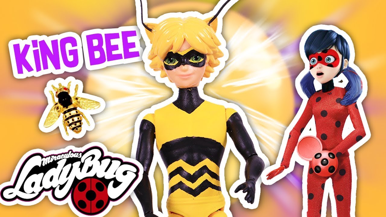 🐞 Miraculous LADYBUG 🐾 CAT NOIR se transforma en KING BEE 🐝 Juguetes Fantásticos