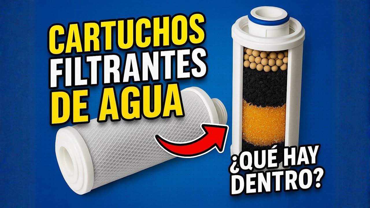 ¿Qué hay dentro de un filtro de agua?