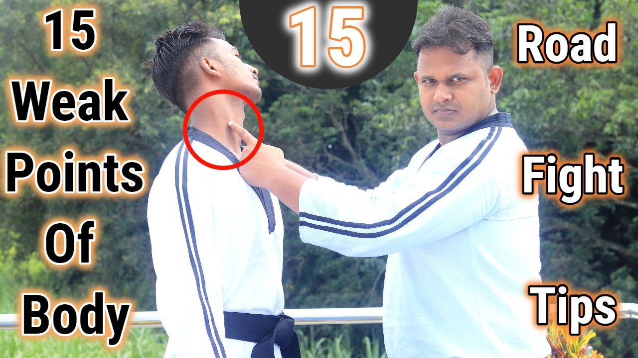 15 Weak Points Of Body | Road Fight Tips