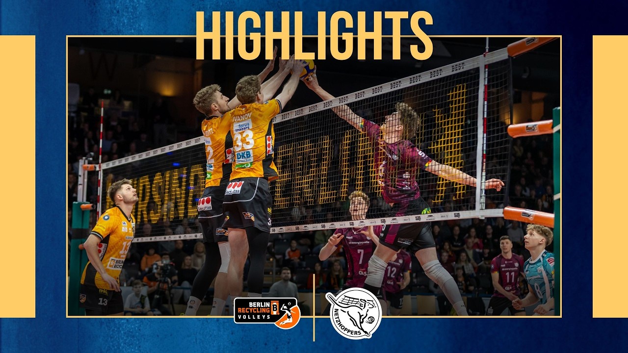 Highlights BERLIN RECYCLING Volleys - Energiequelle Netzhoppers KW (Saison 2025/26)