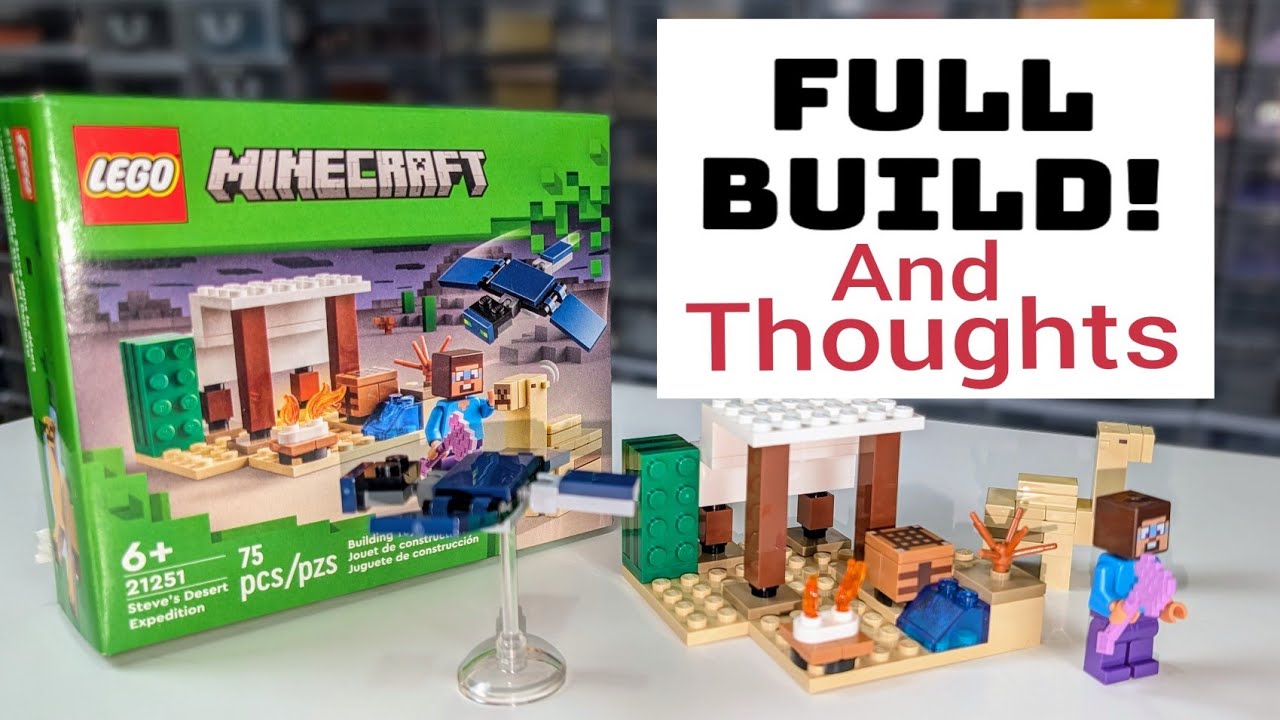 Lego Minecraft 21251: Steve's Desert Expedition. Full Build and Thoughts