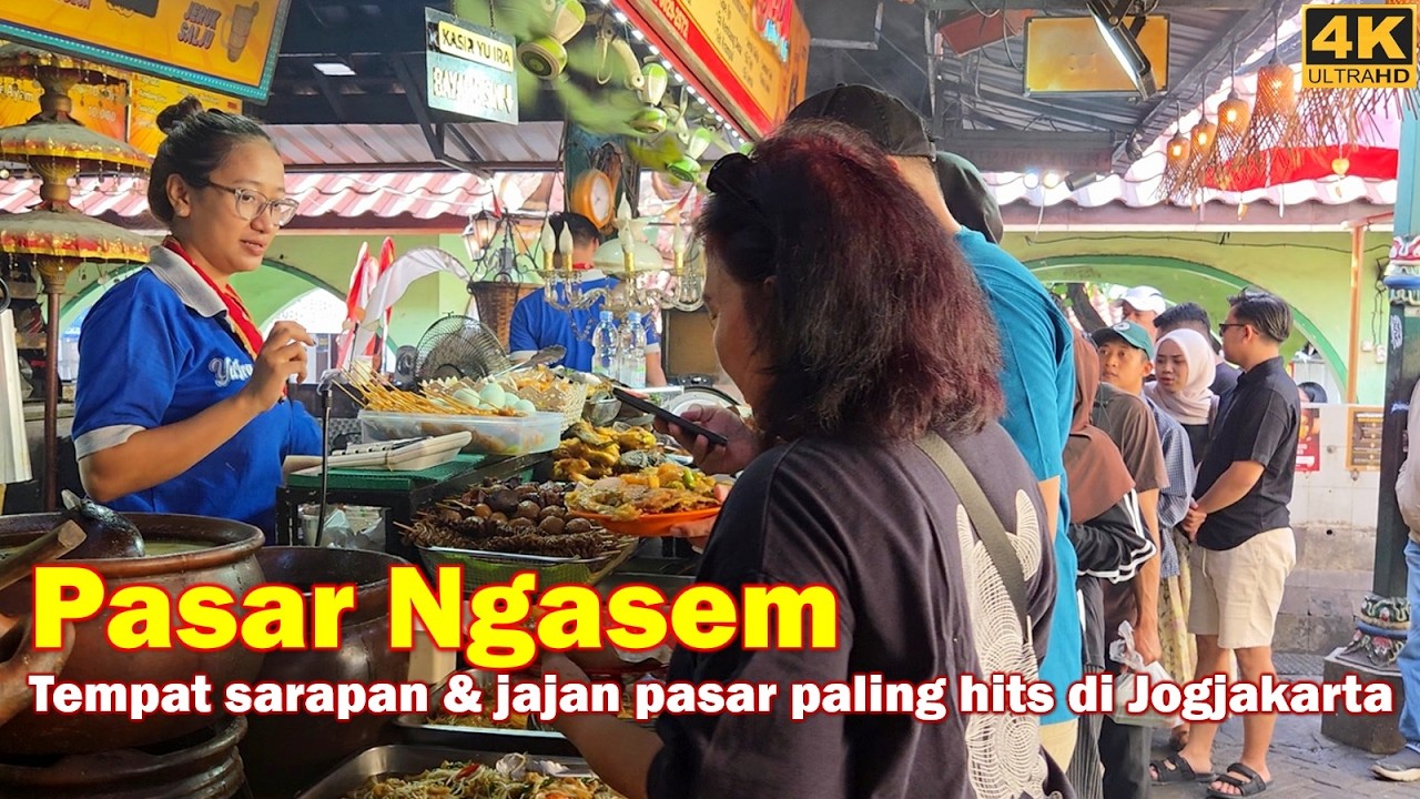 PASAR NGASEM YOGYAKARTA❗Surganya sarapan & jajan pasar di Jogja⁉️#walkingaround #kuliner #jogjakarta