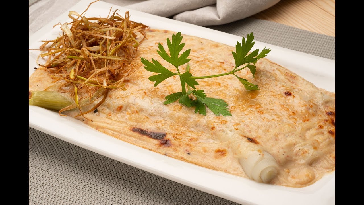 Puerros con bechamel de paté - Karlos Arguiñano en tu cocina
