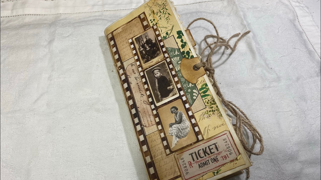 GDTP for Line Dot Arrow Tall slim Vintage Collage journal