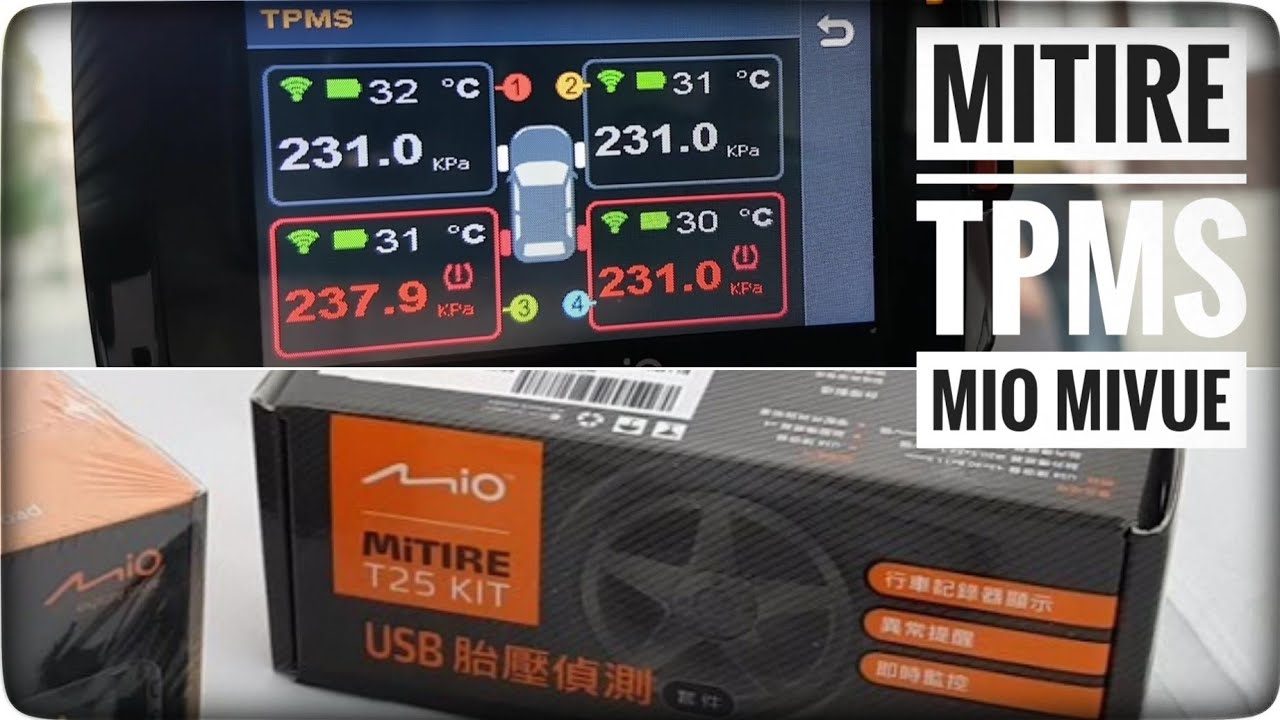 Mio MiTIRE MiVue TPMS T25 KIT USB - czujniki ciśnienia powietrza w oponach | ForumWiedzy