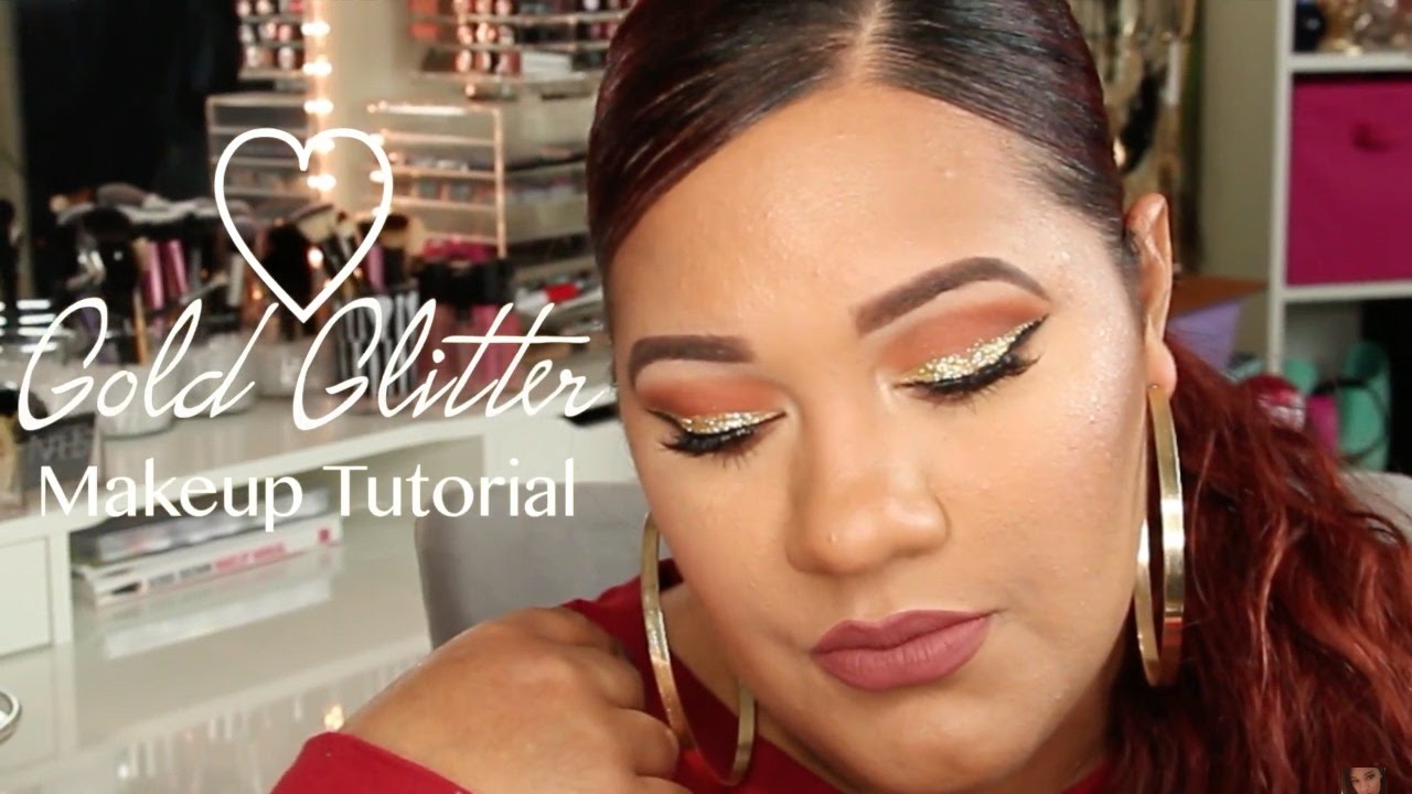 Gold Glitter Makeup Tutorial