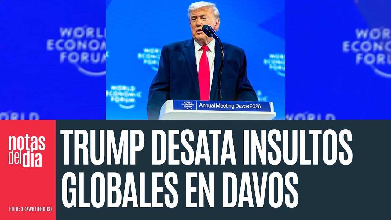 70 minutos de insultos de Trump contra Canadá, Groenlandia, Suiza, Europa, la OTAN...