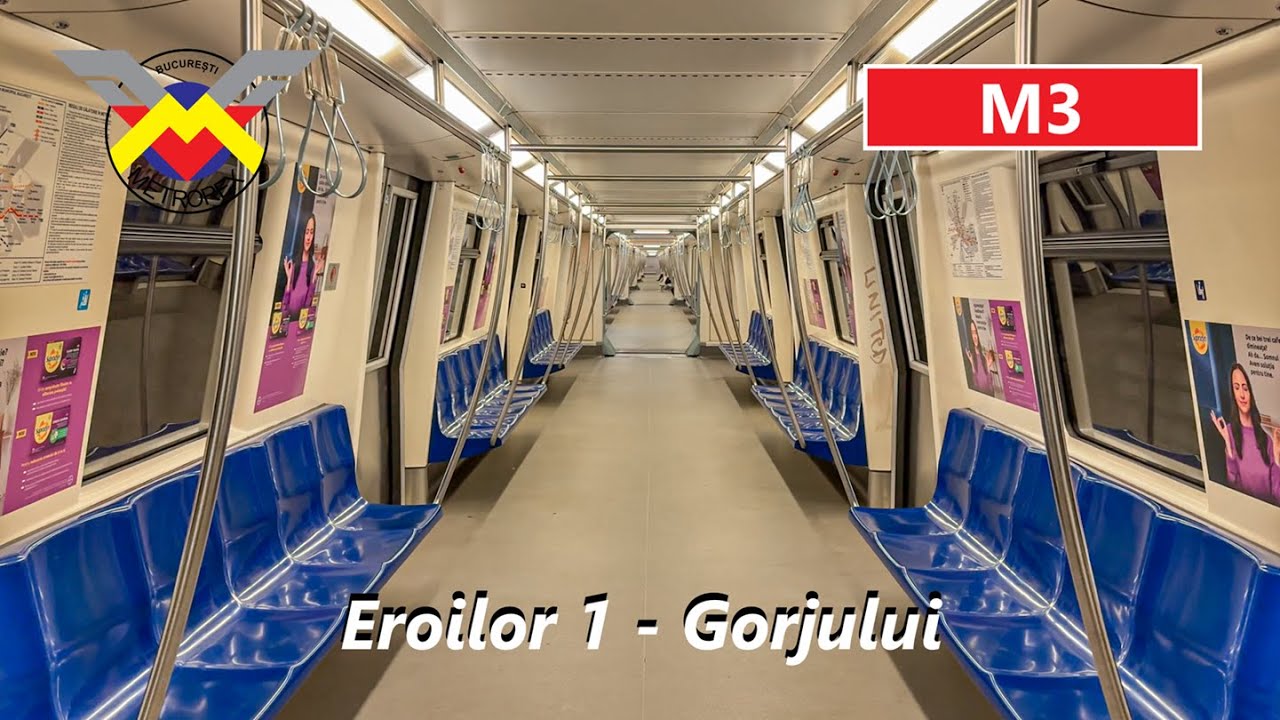 Metrorex - Călătorie între stațiile Eroilor 1 și Gorjului (M3) - BM2 1014-2014 „Nufarul”