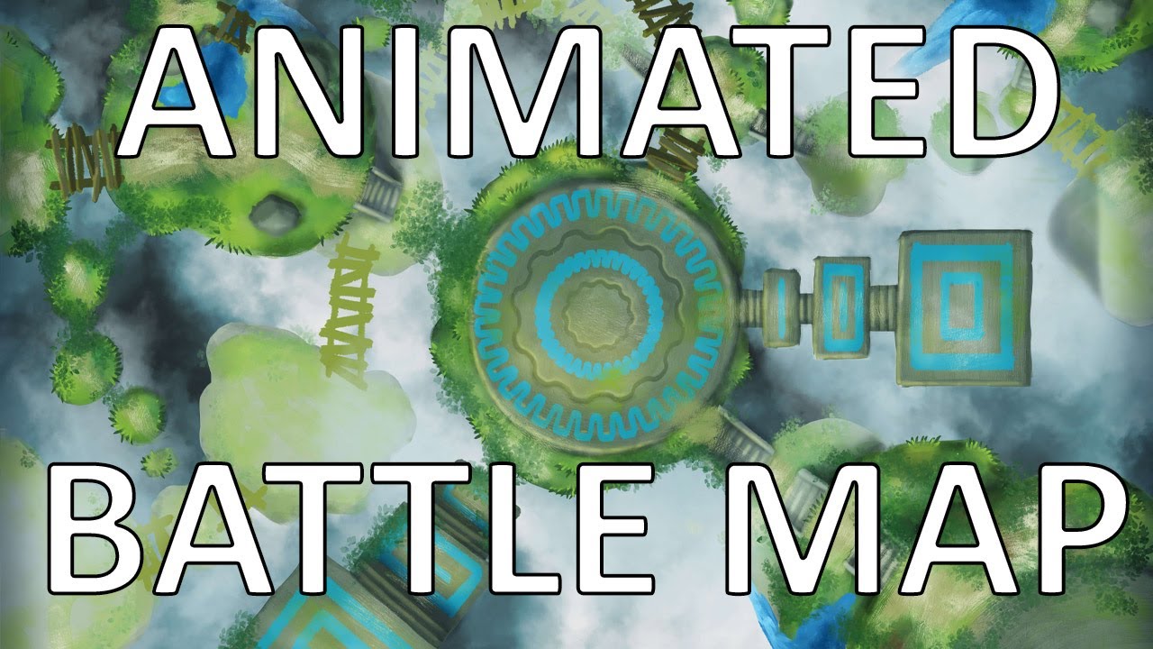 Animated Battle Map for D&D - Floating Islands by Domille's Wondrous Works