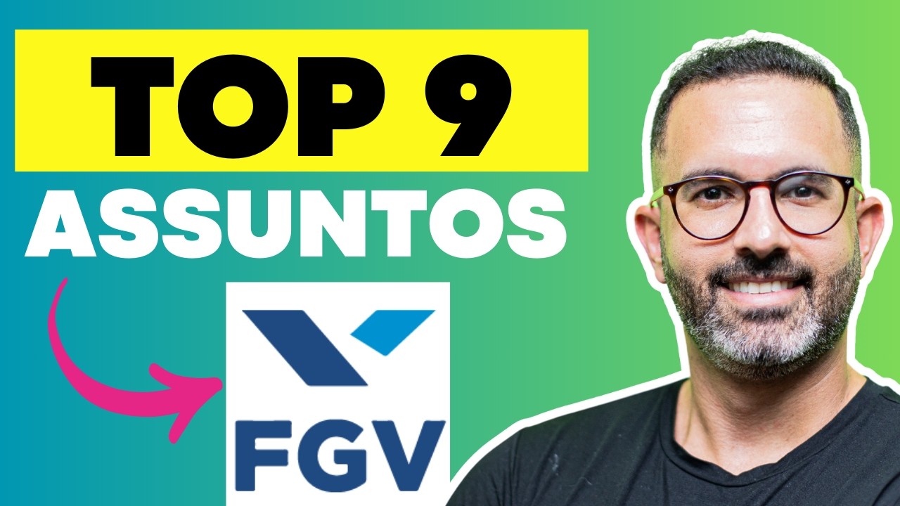 PROVA DO CRC - Os 9 PRINCIPAIS ASSUNTOS DA FGV 🔴