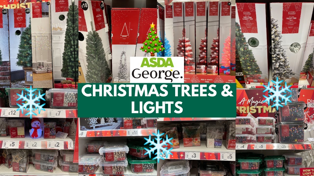 ASDA GEORGE CHRISTMAS TREES & LIGHTS WITH PRICE NOV 2022 | ASDA GEORGE HAUL | TRAVELANDSHOP WITH ME