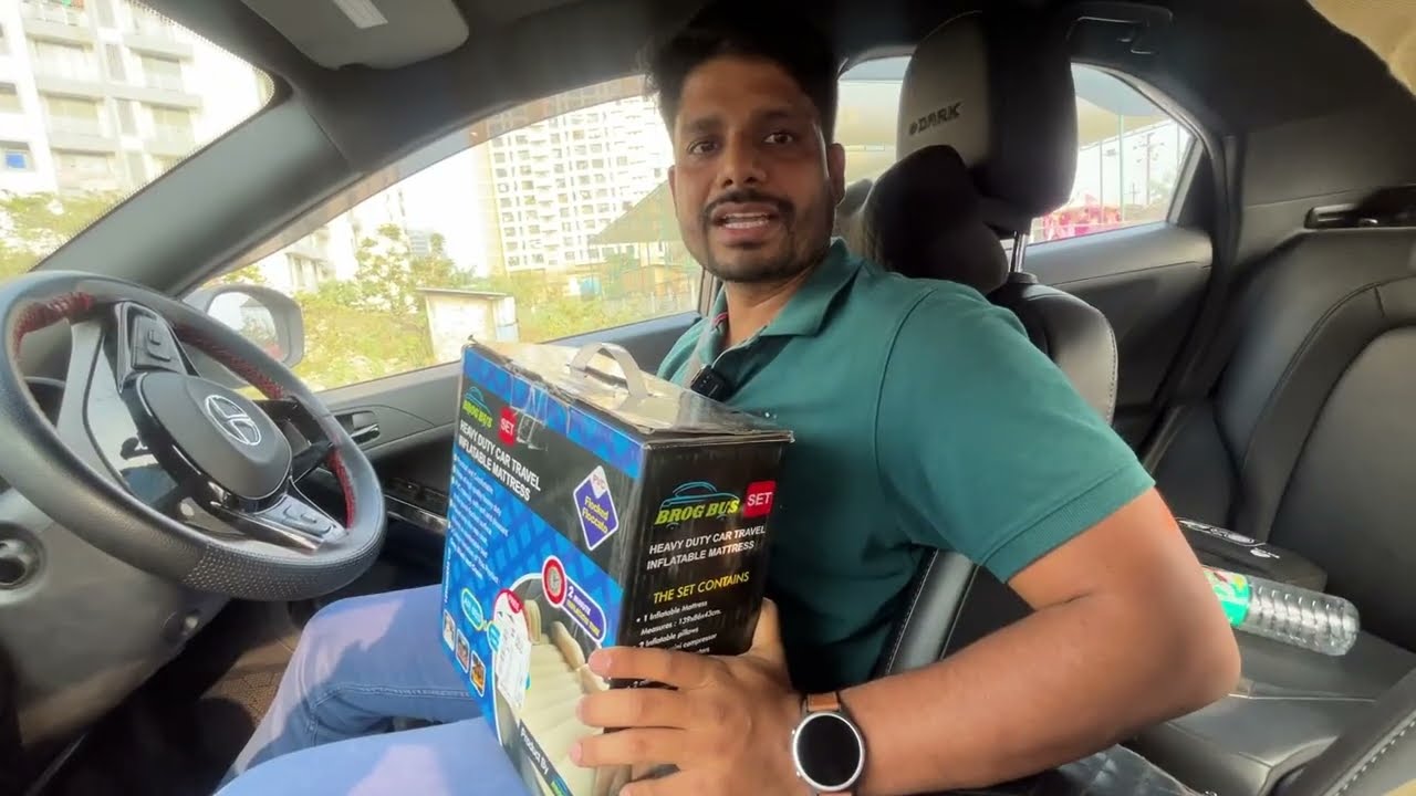 Turn Your Car Into A Bed! 🚗 BROGBUS RAF Inflatable Car Mattress Unboxing & Review