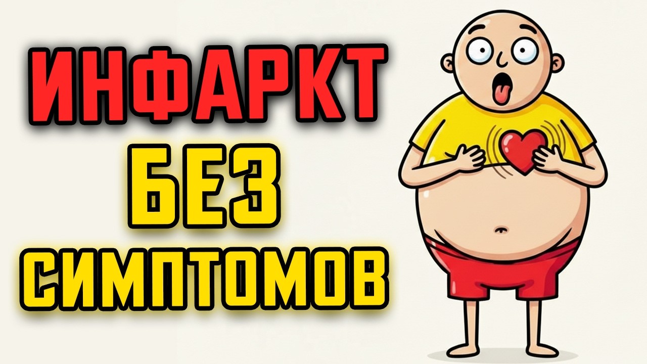 Инфаркт без симптомов: почему “здоровые” люди падают внезапно