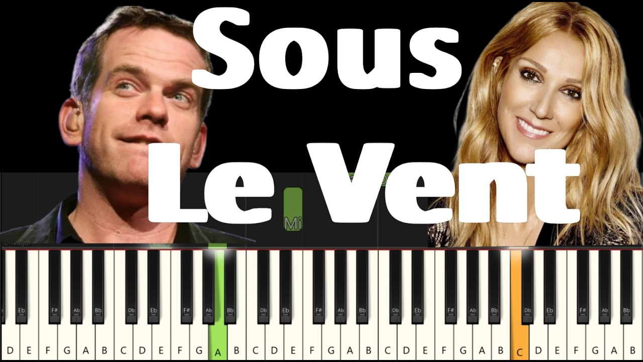 🎹 Sous le Vent piano (Garou & Céline Dion) | tutoriel & partition