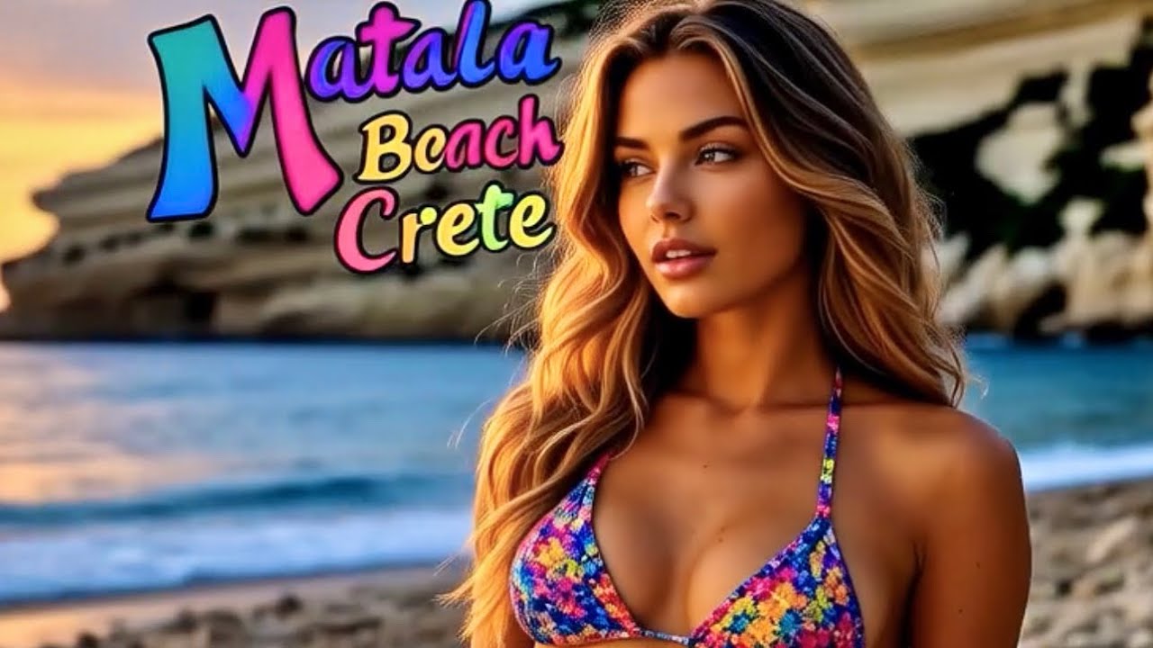 Matala Beach Crete: Hidden Hippie Paradise & Stunning Caves in Greece (2025 Travel Vlog)