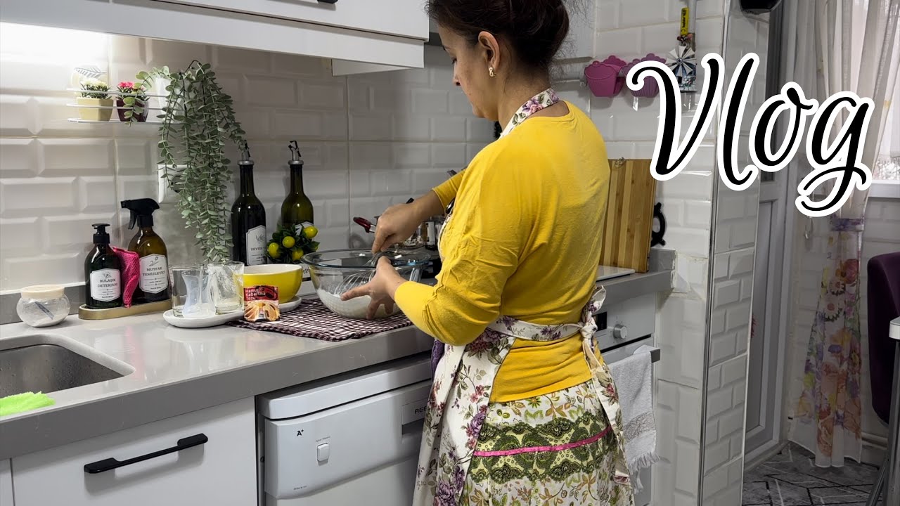 Sessiz Vlog🌃Kalvaltı/Market Alışverişi/Kurutma Makinası Temizliği/Yemek/Tatlı/Temizlik Düzen Vlog