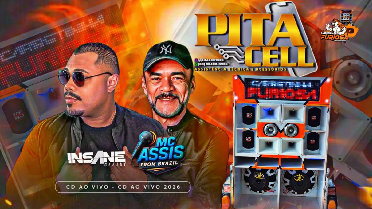 CD AO VIVO PITA CEL 2026 INSANE DJ E MC ASSIS FROM BRASIL 