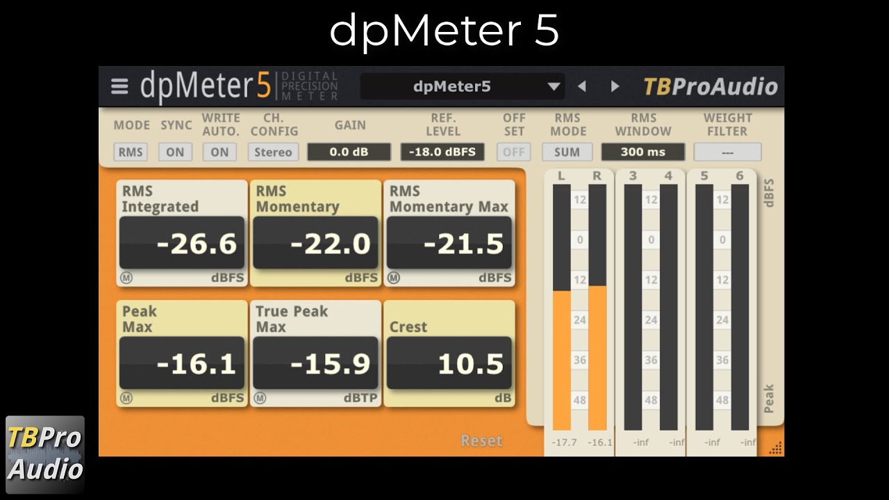 dpMeter5 walk through