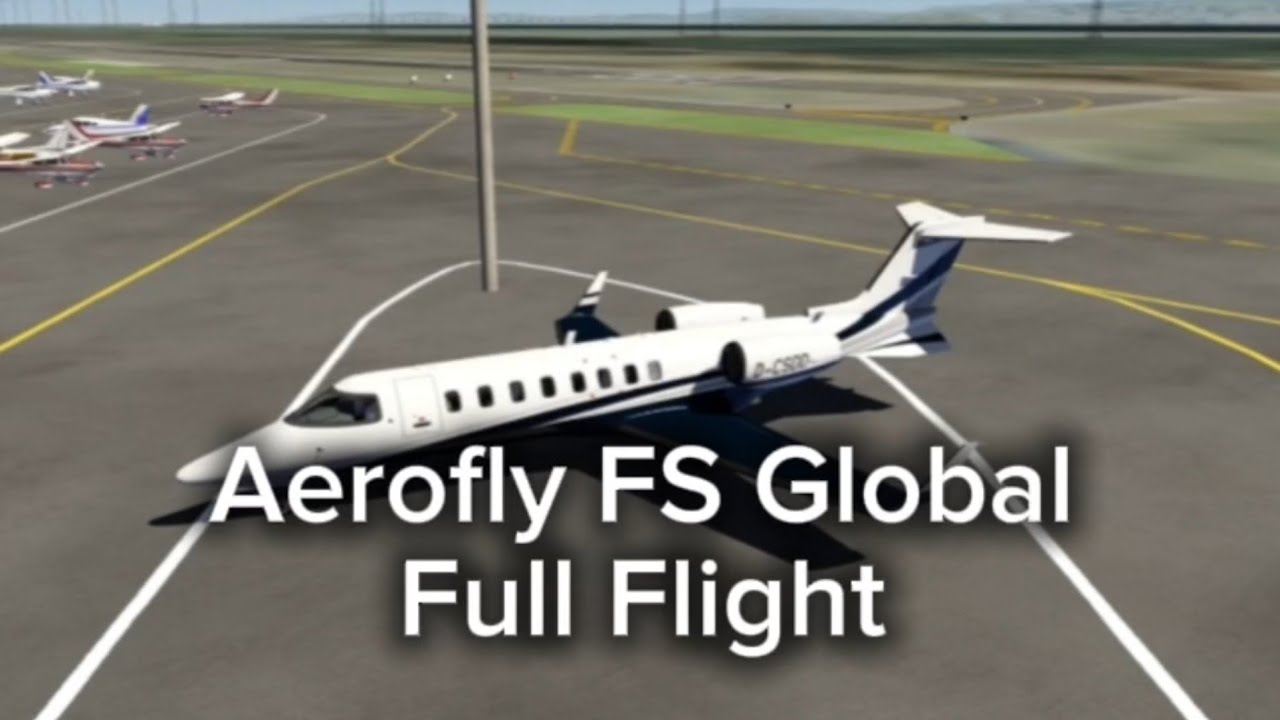 Learjet 45 Full Flight KSFO → KPAO | No Commentary | Aerofly FS Global