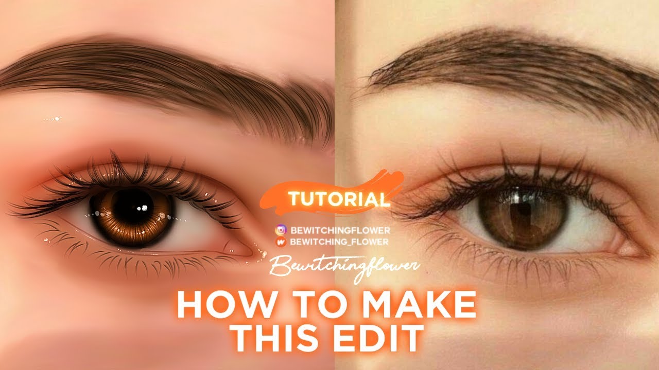 How to make this edit | Eyes #1 | Tutorial | Ibispaint X Bewitching Flower