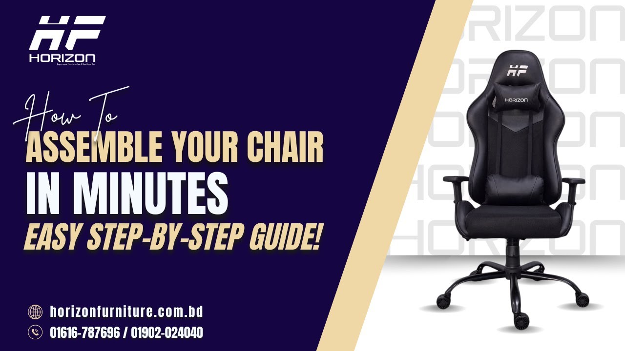 How to Assemble Your Synchro-Tilt Mechanism Chair in Minutes | Gaming & Ergonomic Chair Setup Guide