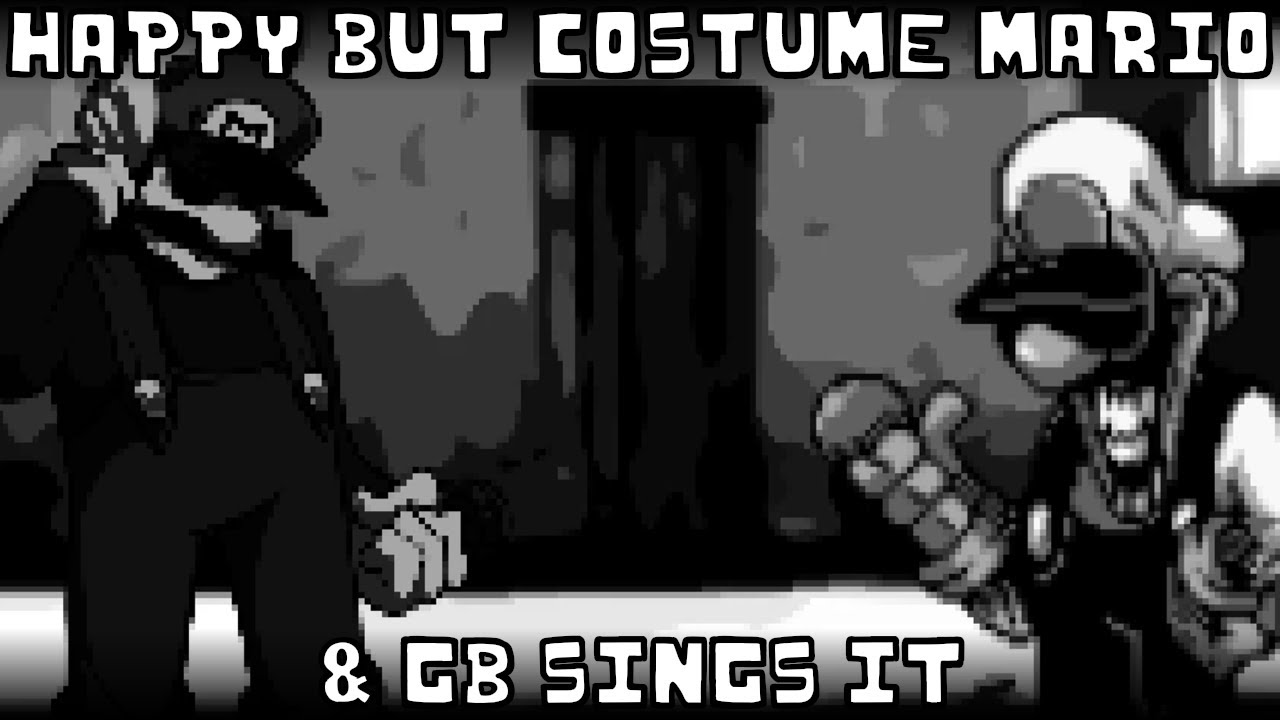 Happy 2.5 but Costume Mario & GB sings it | FNF: Sunday Night Suicide cover