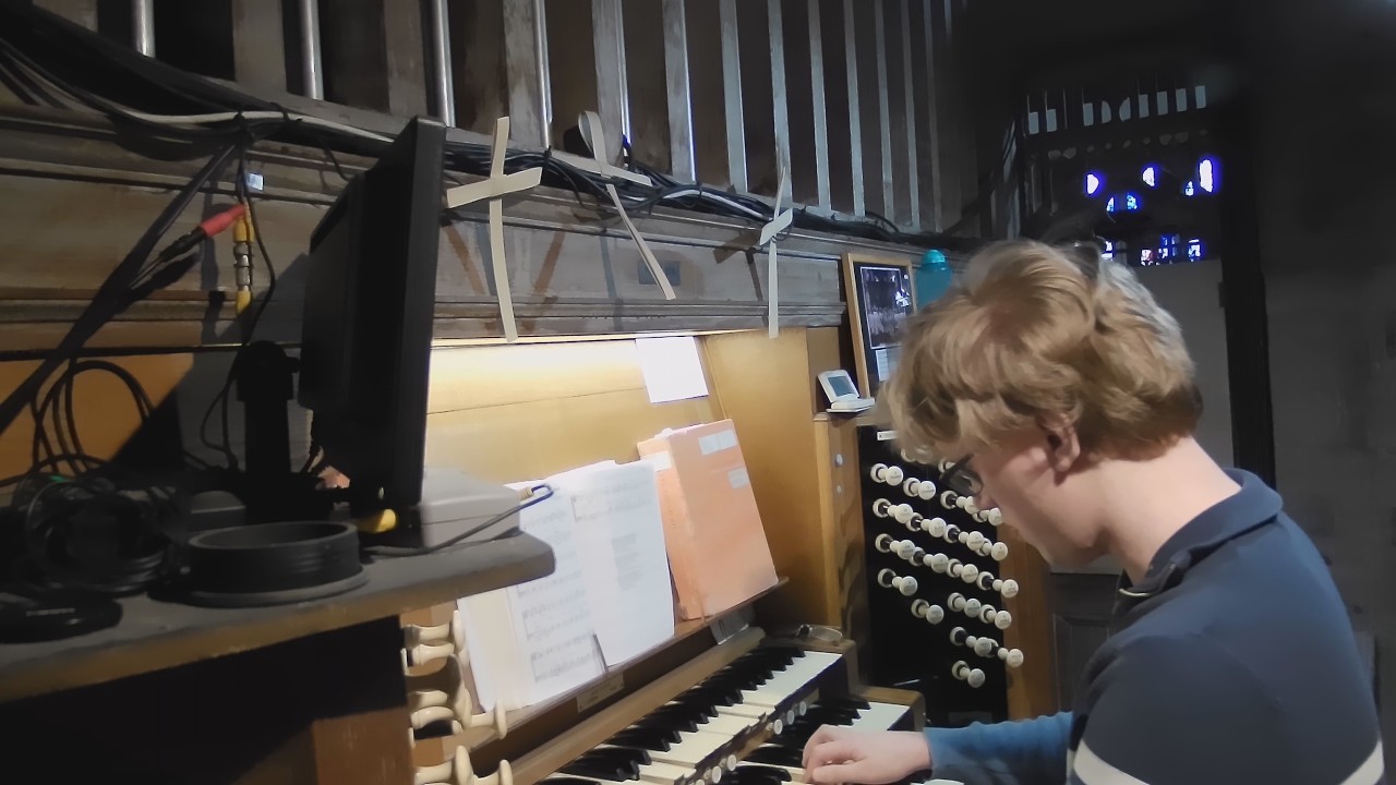 Guide me O, Thou great Redeemer (Cwm Rhondda), organ, All Saints Church, Bingley, West Yorkshire