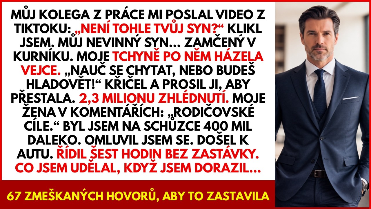 Kolega mi poslal TikTok: můj syn v kurníku, 2,3 mil. zhlédnutí. Manželka se vysmívala