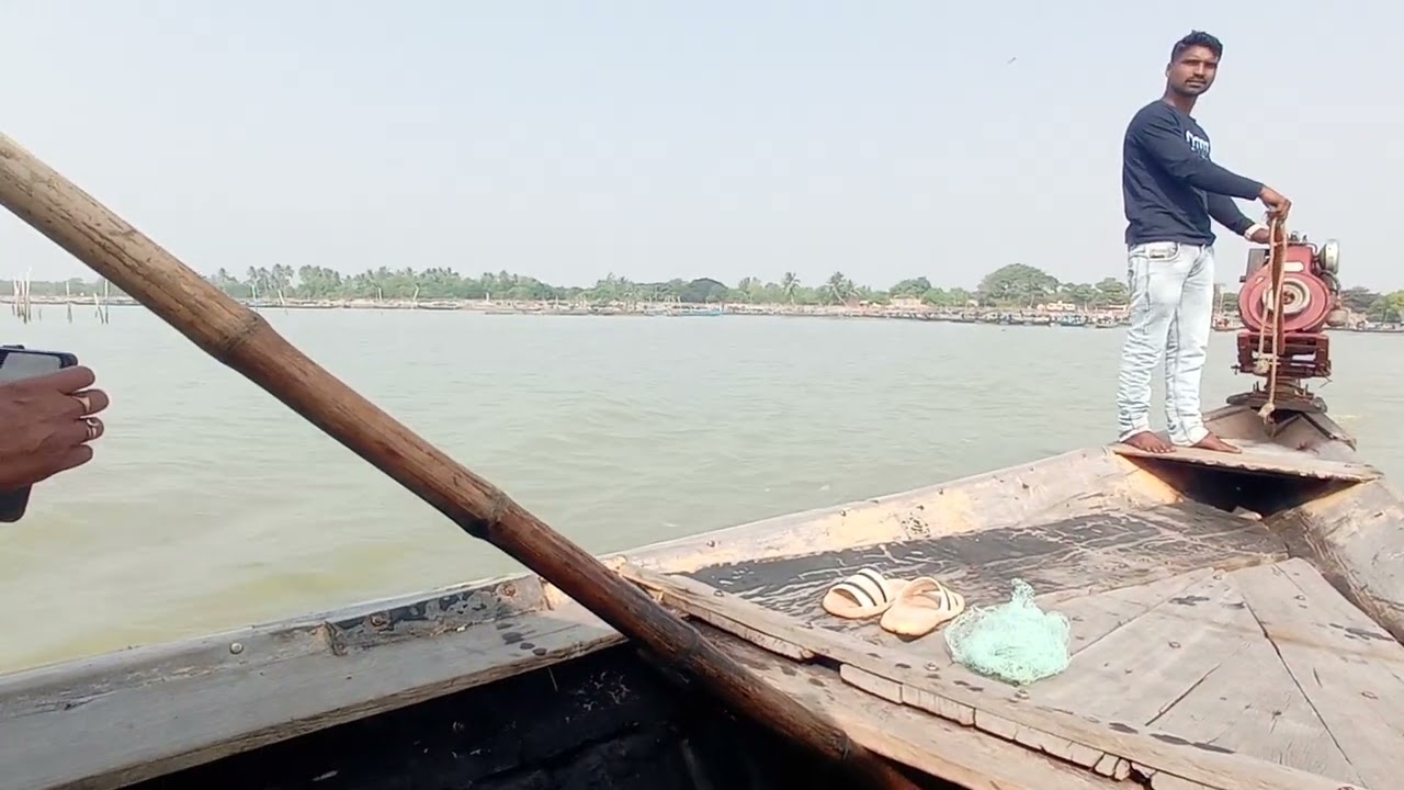 Chika lake odisha travelling on boat 