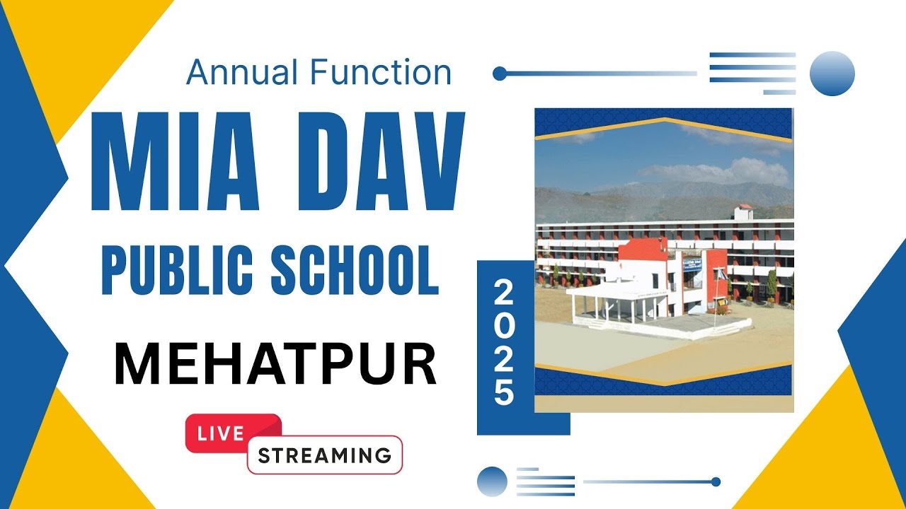 MIA DAV PUBLIC SCHOOL ANNUAL FUNCTION 22-12-2025 // #4KWEDBELLS LIVE TV