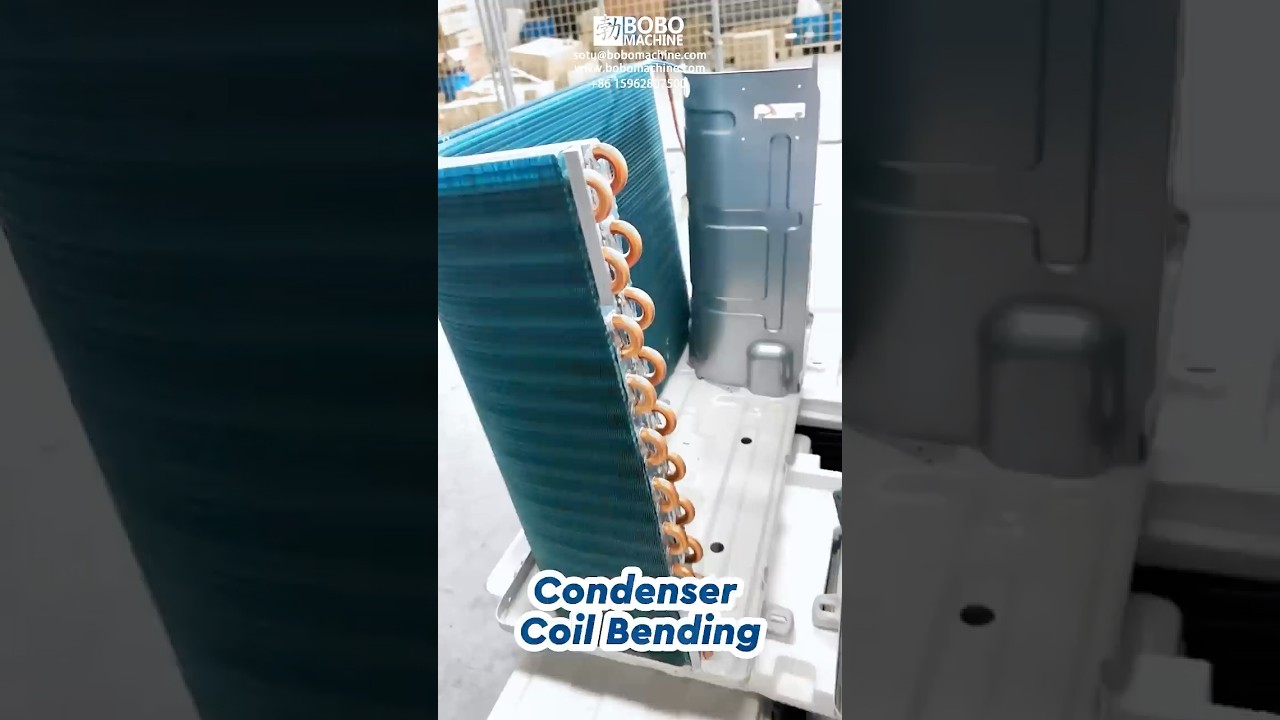L shape Condenser Coil Bending Machine For Evaporator