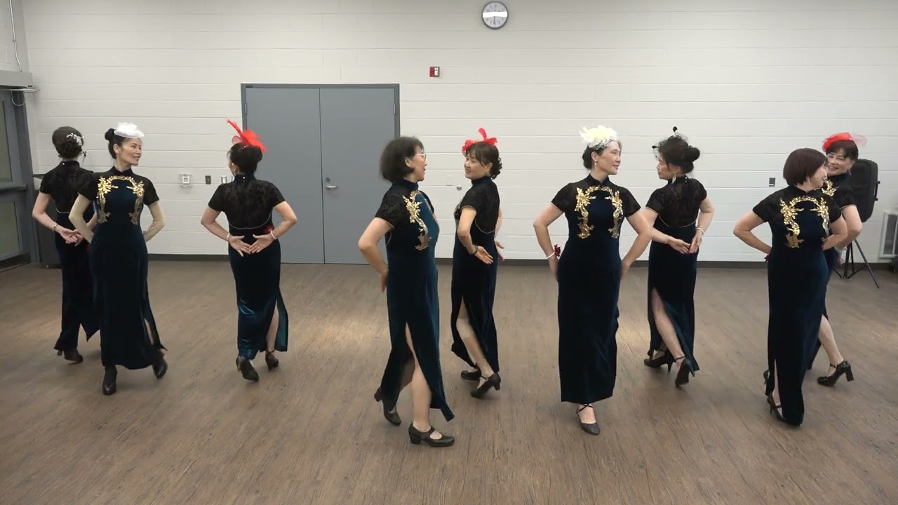 11  华尔兹集体舞：黄玫瑰 - 指导老师：马薇 - 加华模特组