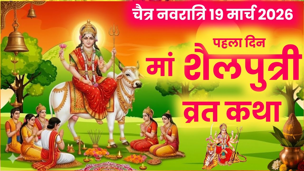 चैत्र नवरात्रि 2026 -पहला दिन मां शैलपुत्री की कथा महिमा | shailputri mata ki katha#navratrikatha