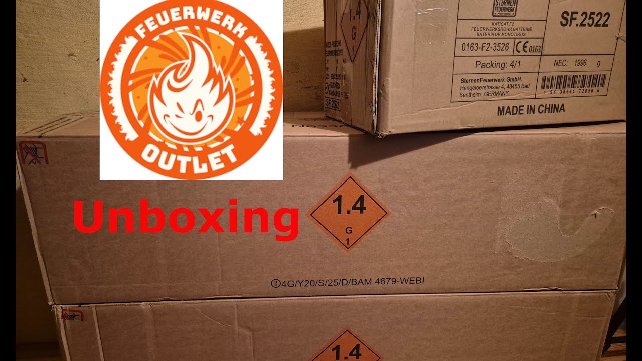 Feuerwerk Outlet Unboxing 2025 mit Weco Ü-Pakete und Monats Deal Pakete