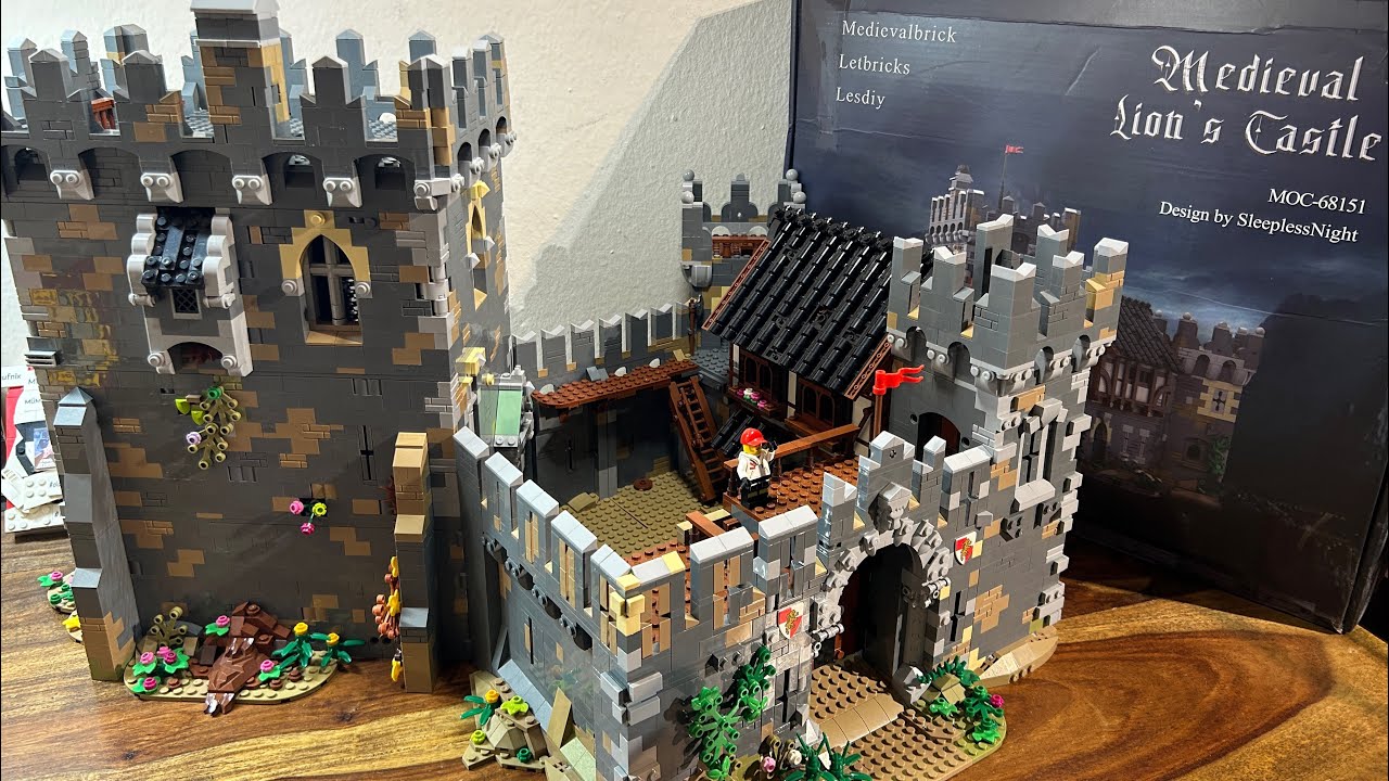 Teil 2!!! Eine Burg von Lesdiy? Es ist ein Riese 😱Moc-68151 Medieval Löwenburg 7500 Teile👍